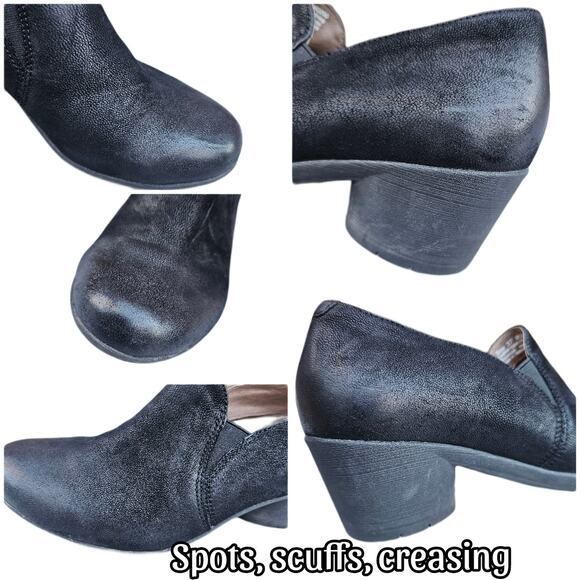 Oxford Pumps Black Nubuck Leather  Dansko Robin Size EU 37 US 6.5-7 Heeled - Picture 10 of 13